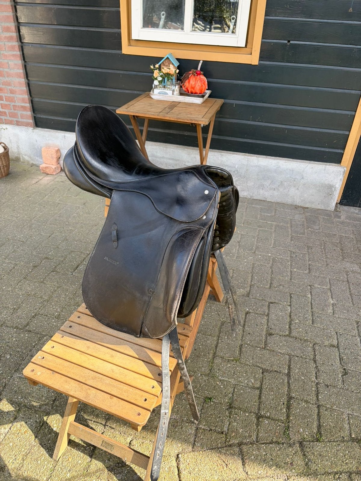 Passier dressuur zadel, zwart, 17,5 inch, gebruikt. €150.., L (17.5 inch), Gebruikt, Passier, Dressuur