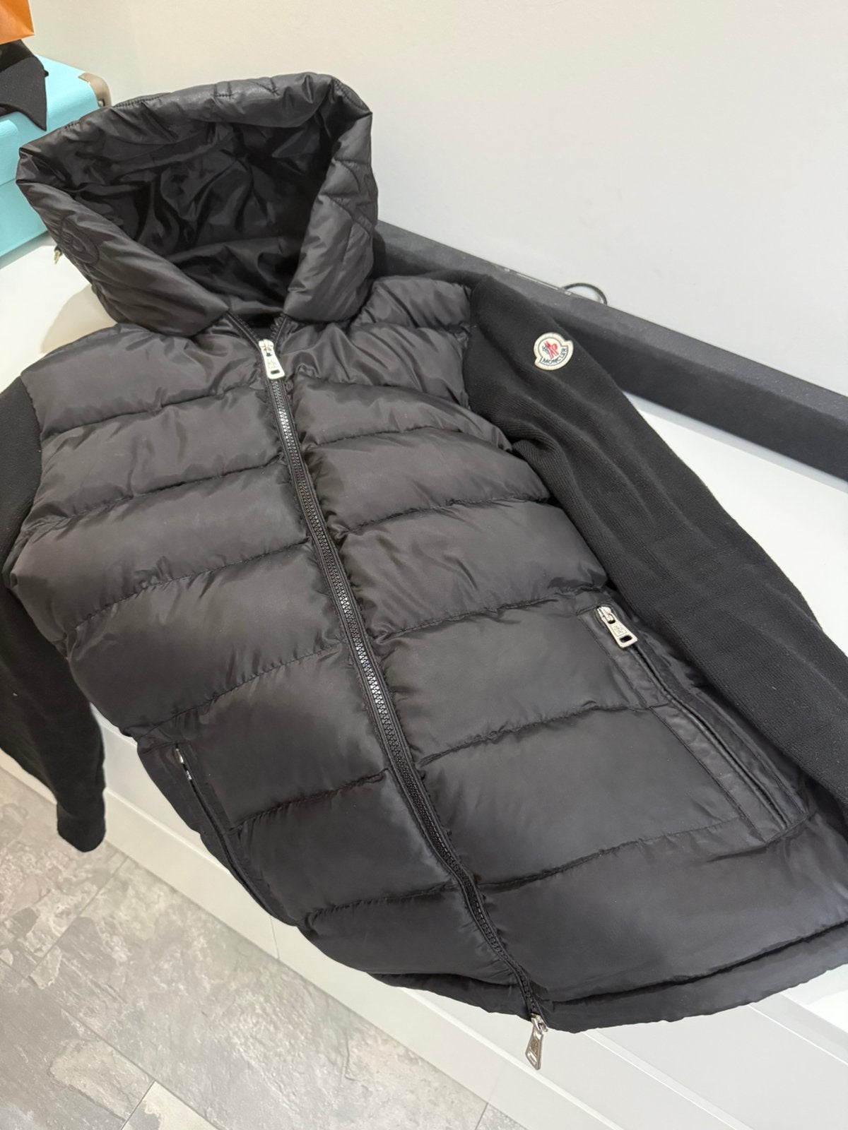 Moncler Cardigan Jacket, Kleding | Heren, Ophalen of Verzenden, Zo goed als nieuw, Zwart