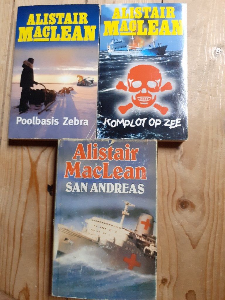 Alistair MacLean 3 stuks €5,- samen, Ophalen of Verzenden, Gelezen, Alistair MacLean