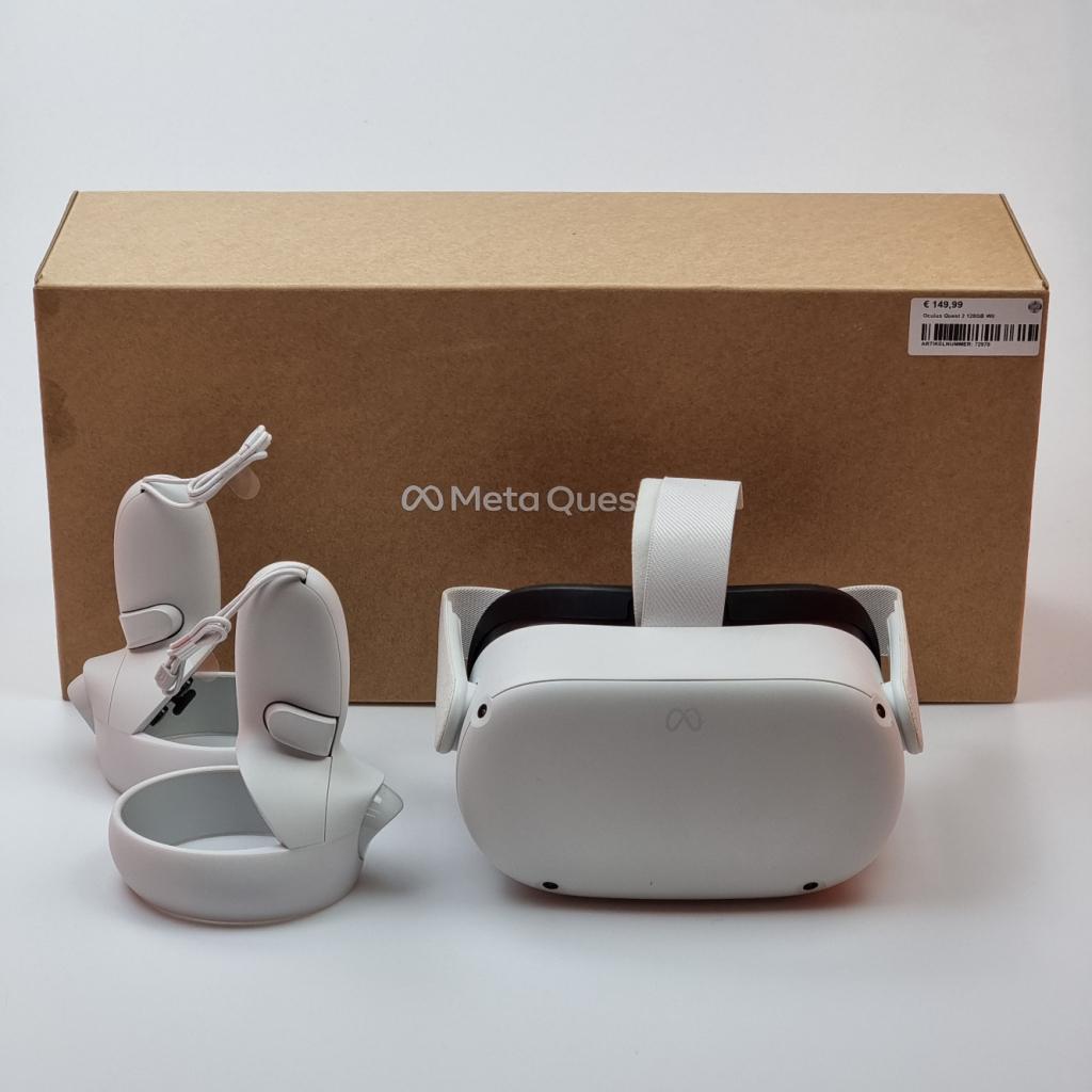 Oculus Quest 2 128GB Wit | Nette Staat, Spelcomputers en Games, Virtual Reality, Zo goed als nieuw