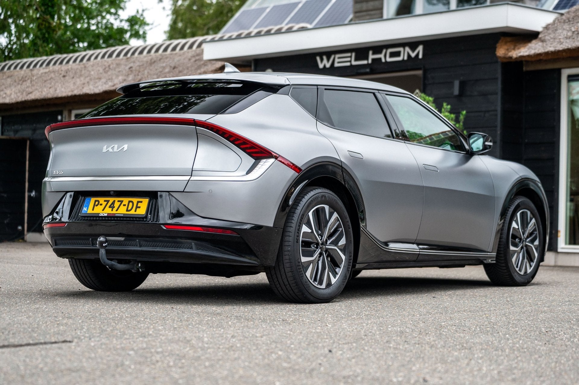 Kia EV6 Plus 77.4 kWh Soh 100% I Trekhaak I Vol Leder I Adap, Automaat, Achterwielaandrijving, Gebruikt, Zwart