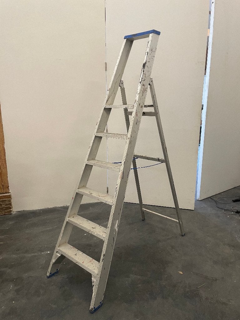 Professionele werktrap merk Solide, Ophalen, Gebruikt, Trap, Opvouwbaar of Inschuifbaar