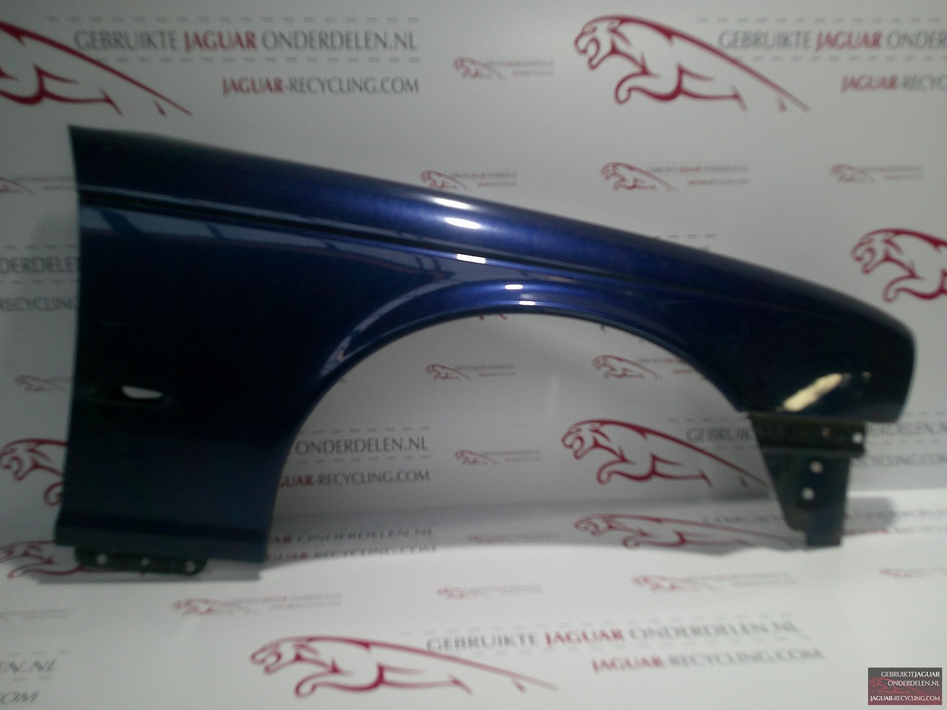 Spatbord rechts Jaguar XJ X350 langwerpig knipperlicht blauw, Gebruikt, -, Rechts, Ophalen of Verzenden