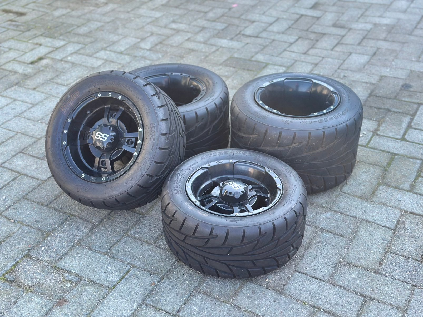 Yamaha Raptor ITP SS Velgen zwart Stryder Banden, Motoren, Ophalen of Verzenden