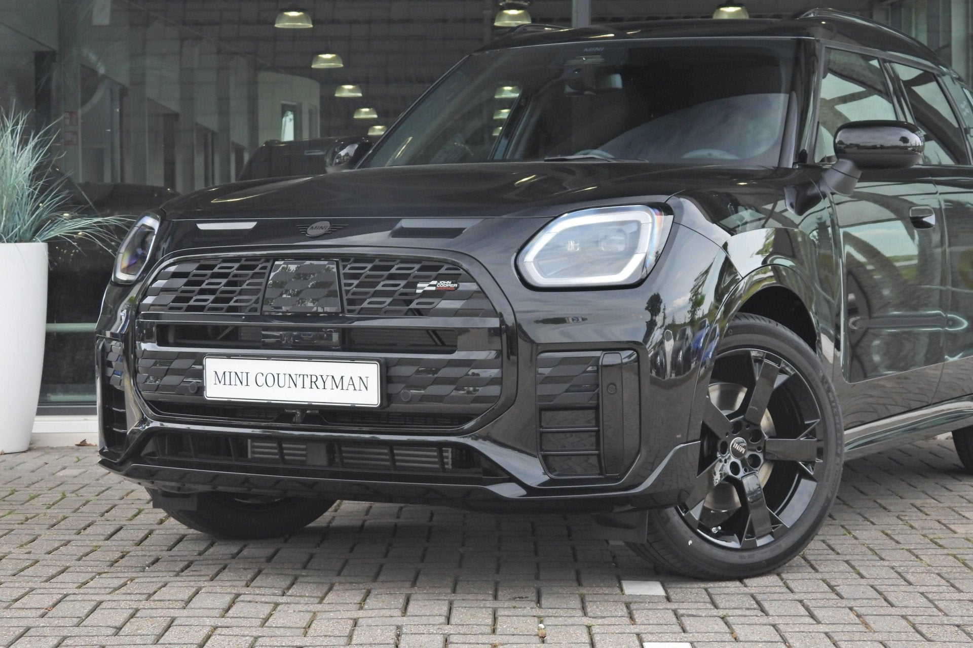 MINI Countryman C Automaat / John Cooper Works / Pakket M /, Zwart, Zwart, Leder, Bedrijf