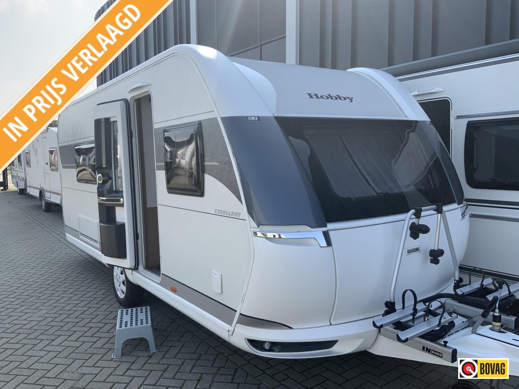 Hobby Excellent 540 WLU, Caravans en Kamperen, Caravans, Bedrijf, tot en met 4, 1250 - 1500 kg, Rondzit, Hobby, 2 aparte bedden