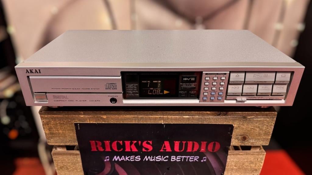 Akai CD‑A70 CD‑speler -- betrouwbare Japanse topkwaliteit, Overige merken, MADE IN JAPAN, Refurbished, Ophalen of Verzenden