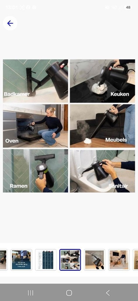 Hand stoom reinigings apparaat, Ophalen, Zo goed als nieuw, Stoomreiniger
