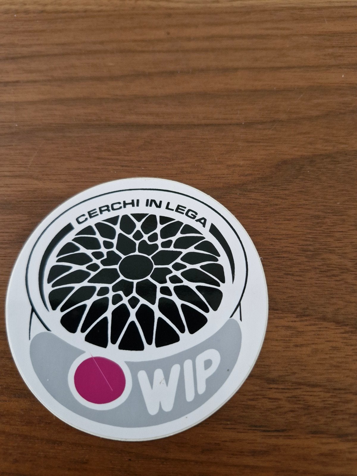 11812  Sticker 'Cerchi in Lega' - WIP Design, Ophalen of Verzenden, Nieuw
