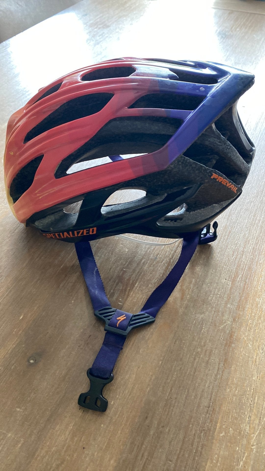 Specialized fietshelm maat 51-57 geel/oranje/paars, Fietsen en Brommers, Fietsaccessoires | Fietshelmen, Ophalen of Verzenden
