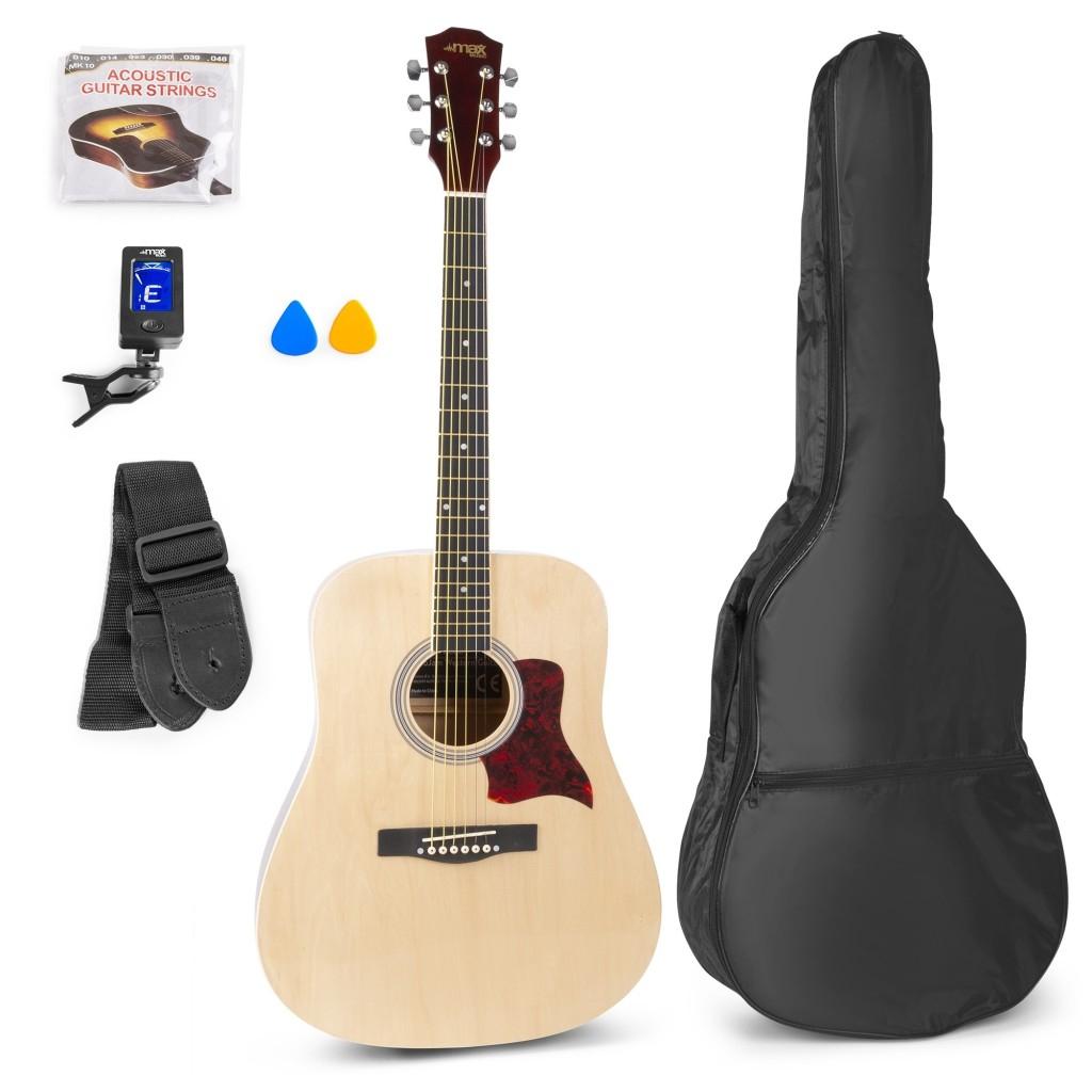 Max music SoloJam Western Guitar Pack Natural | (837830), Muziek en Instrumenten, Snaarinstrumenten | Overige, United Retail BV