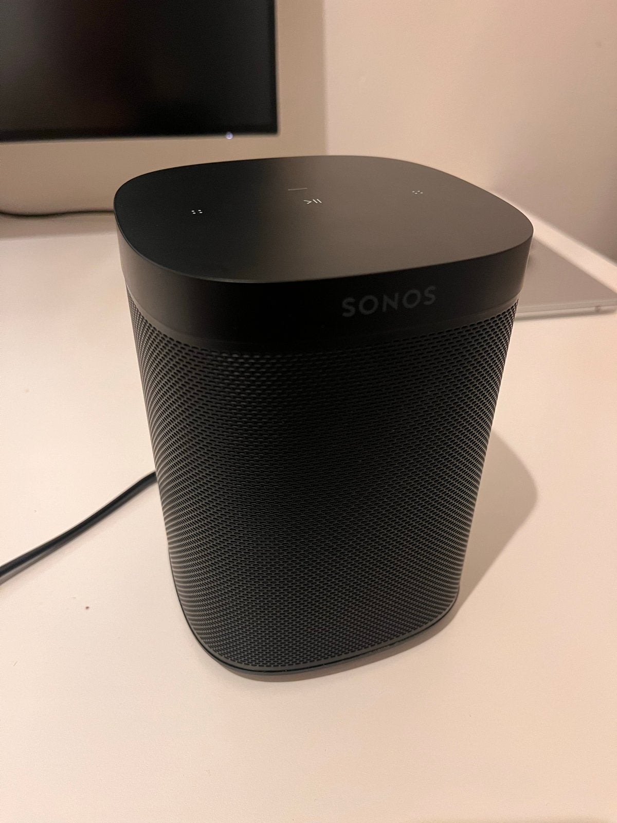 Sonos One SL Zwarte Slimme Speaker - Zo goed als nieuw, Audio, Tv en Foto, Ophalen, Slimme speaker, Gebruikt, WiFi
