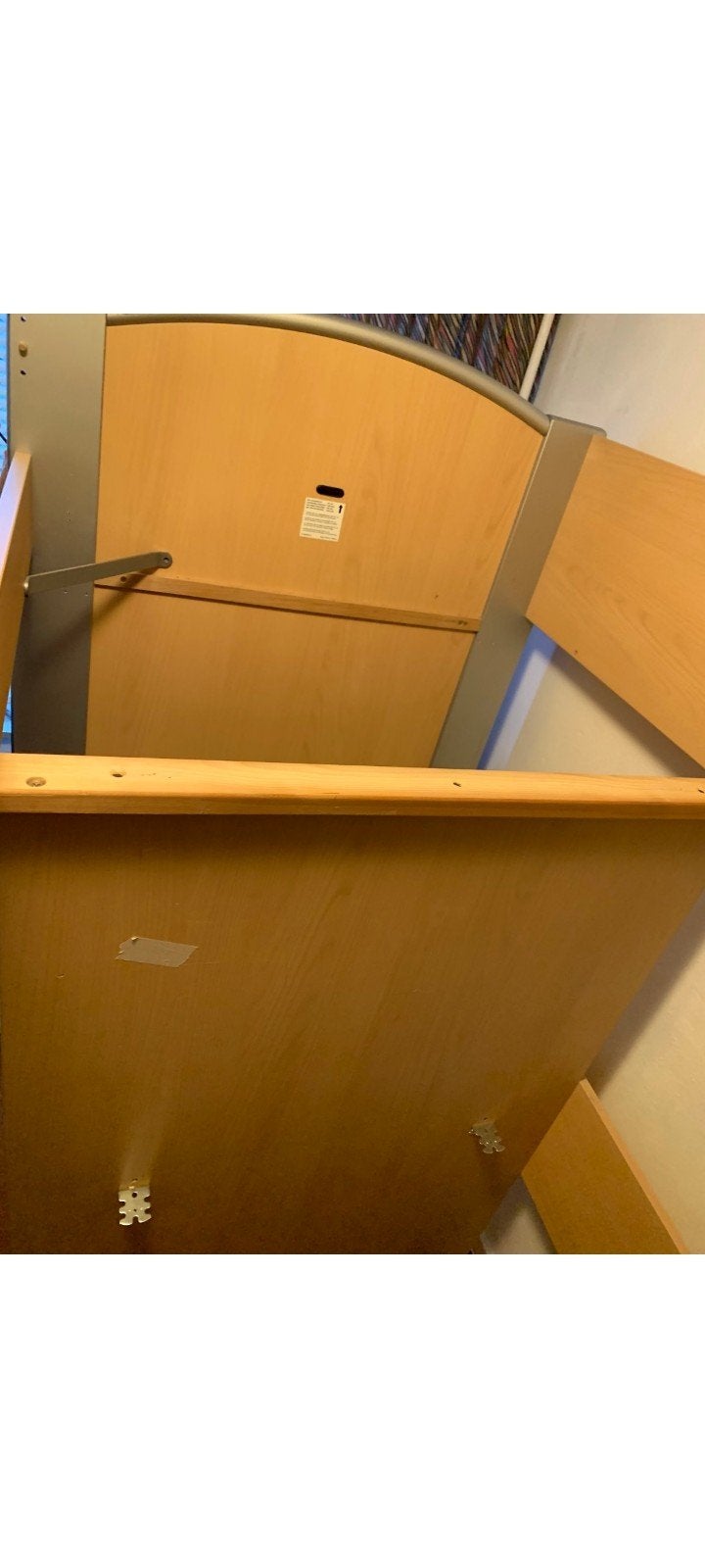 Hoogslaper met bureau en kast - Ideaal voor kleine kamers, Gebruikt, 90 cm, Ophalen of Verzenden, 200 cm