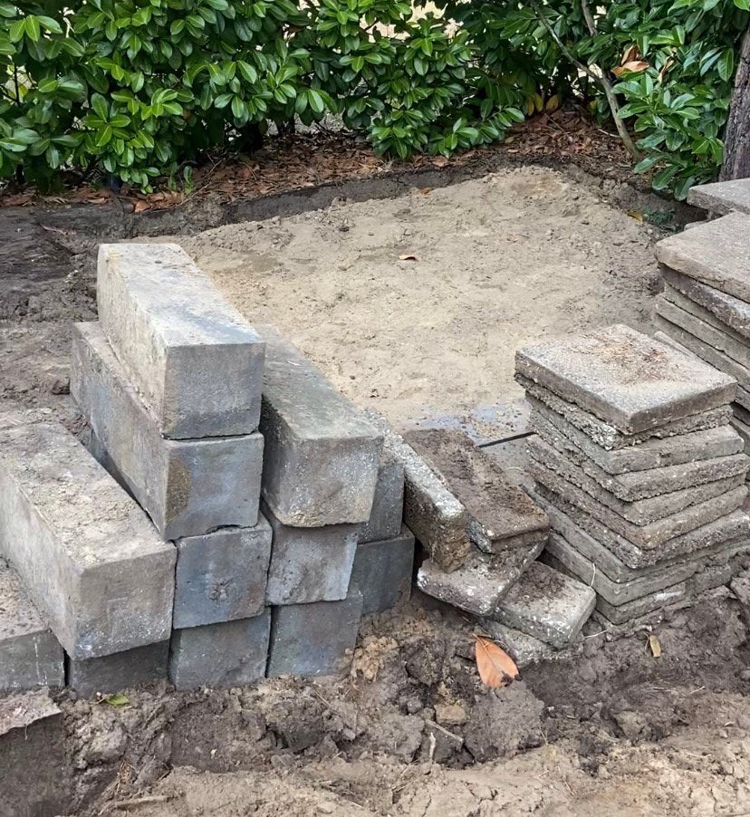 Tegels ,30x30  en opsluiters.gratis, Tuin en Terras, Ophalen, Gebruikt, Overige materialen