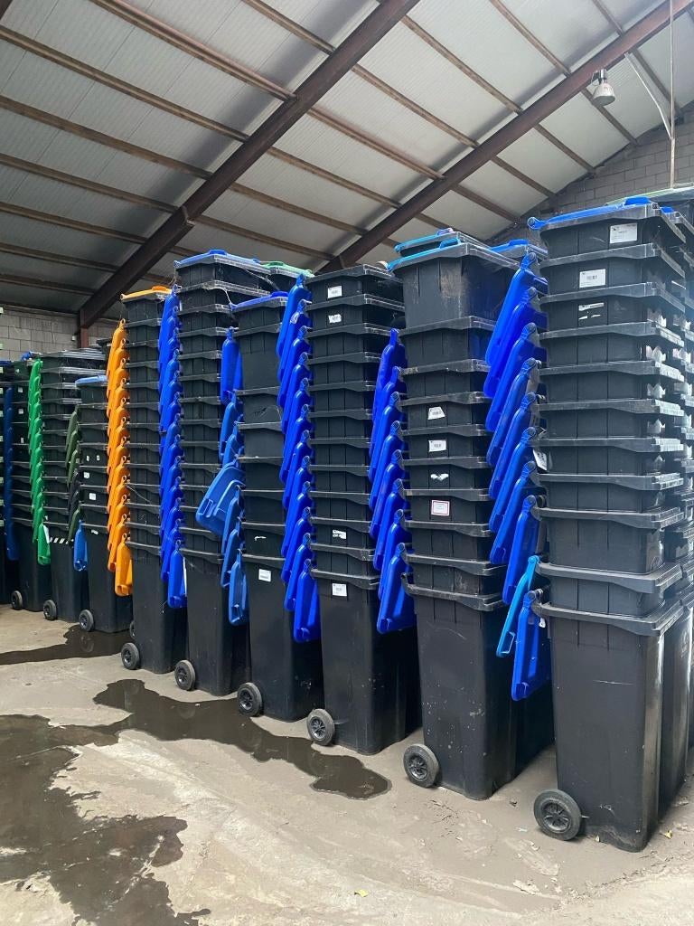 AANBIEDING 140L Afvalcontainer – Slechts €17,50!, Huis en Inrichting, Woonaccessoires | Prullenbakken, Ophalen, Kunststof, Gebruikt