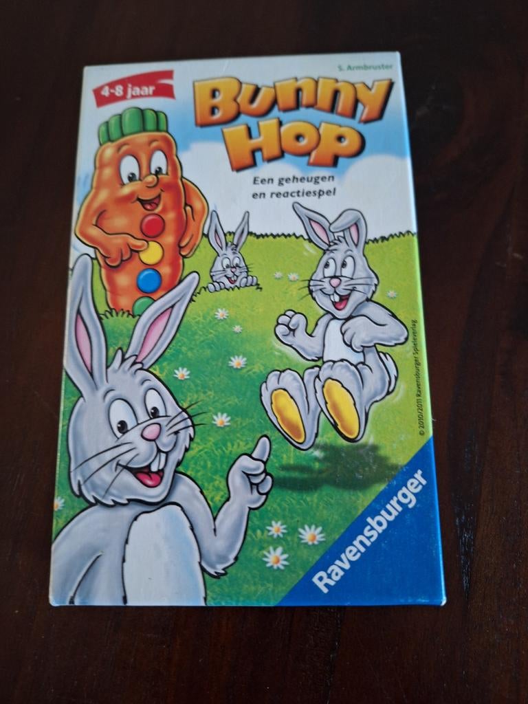 Bunny Hop - Geheugen- en reactiespel van Ravensburger, Een of twee spelers, Ophalen of Verzenden, Gebruikt, Ravensburger
