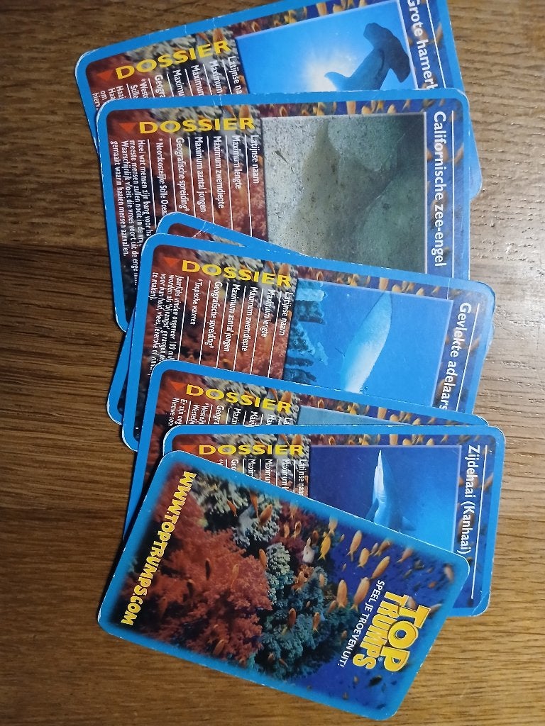 Top Trumps kaarten (2 soorten), Verzamelen, Supermarktacties, Overige supermarkten, Ophalen of Verzenden