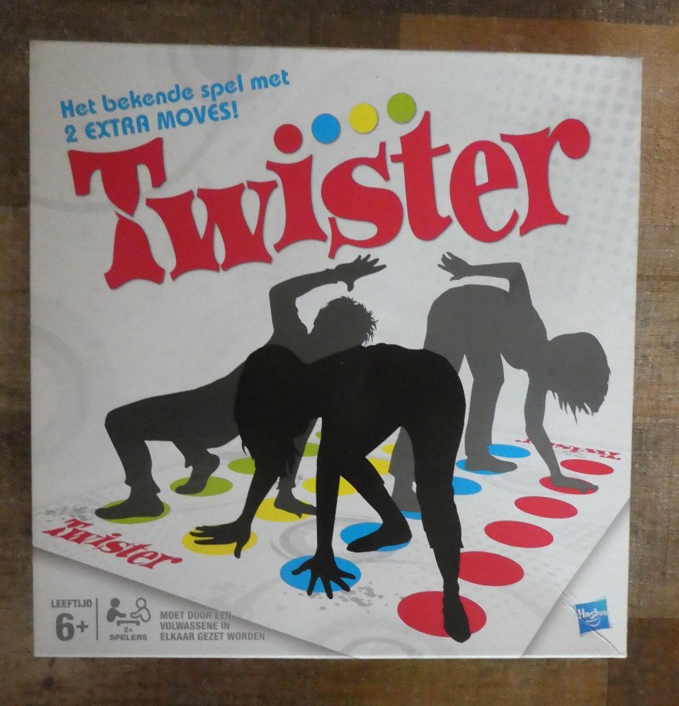 Twister Hasbro 2 extra moves vanaf 6 jaar. NIEUW in doos., Hobby en Vrije tijd, Vijf spelers of meer, Ophalen of Verzenden, Nieuw