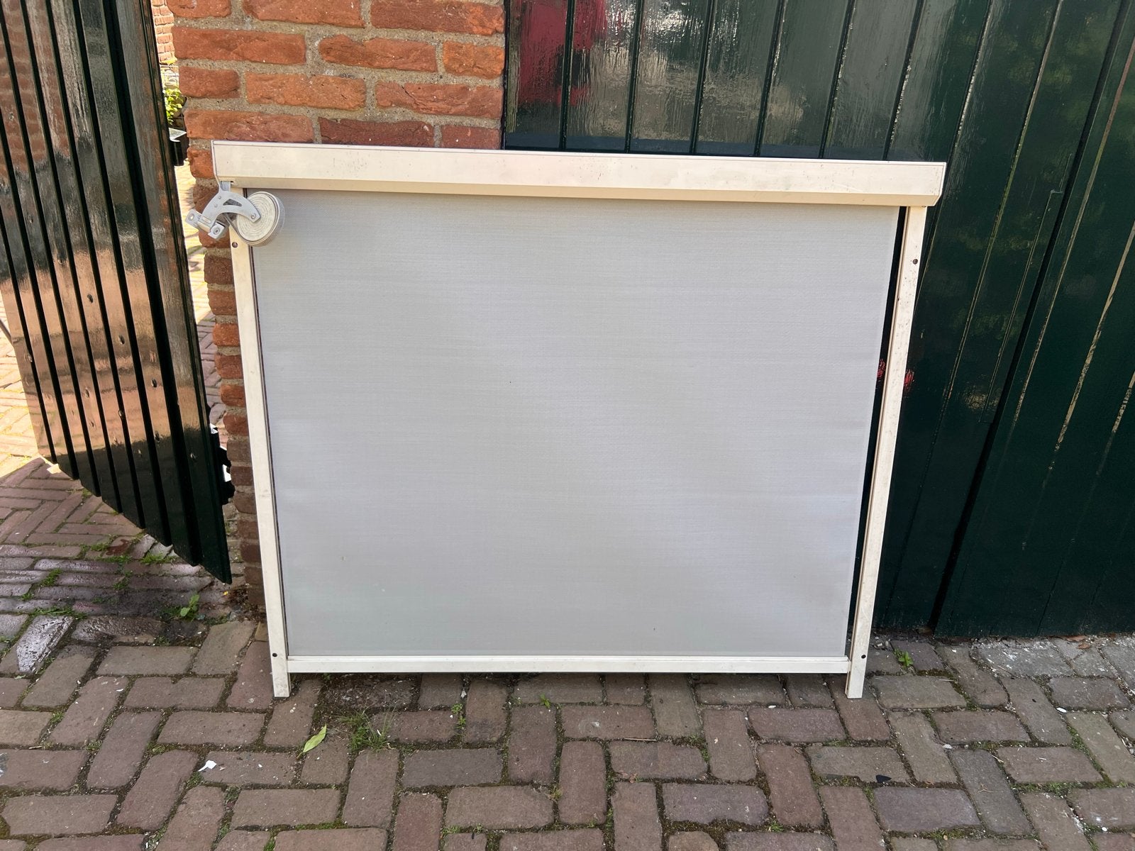 Gebruikt screen, 126cm breed, handbediend, Ophalen, Gebruikt, Minder dan 250 cm, Minder dan 150 cm