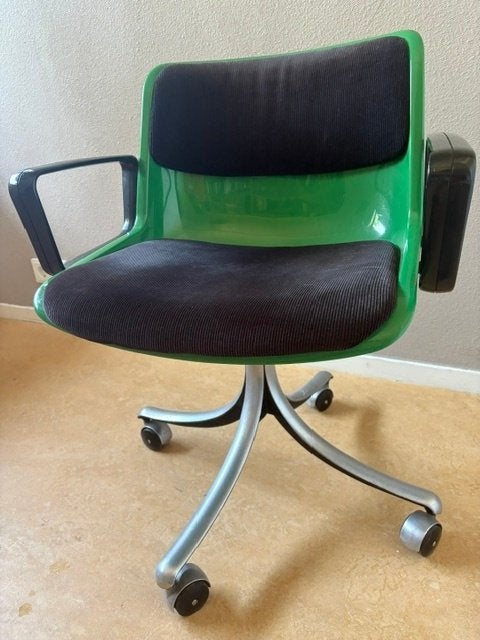 Osvaldo Borsani stoel, Ophalen, Gebruikt, Zwart, Vintage jaren 70