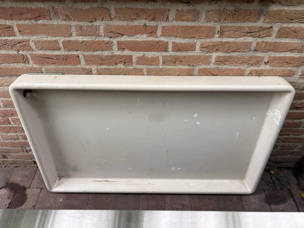 Lekbak voor wasmachine en droger - 62x112cm, Witgoed en Apparatuur, Wasmachines, Ophalen, Gebruikt, 1200 tot 1600 toeren, Minder dan 85 cm