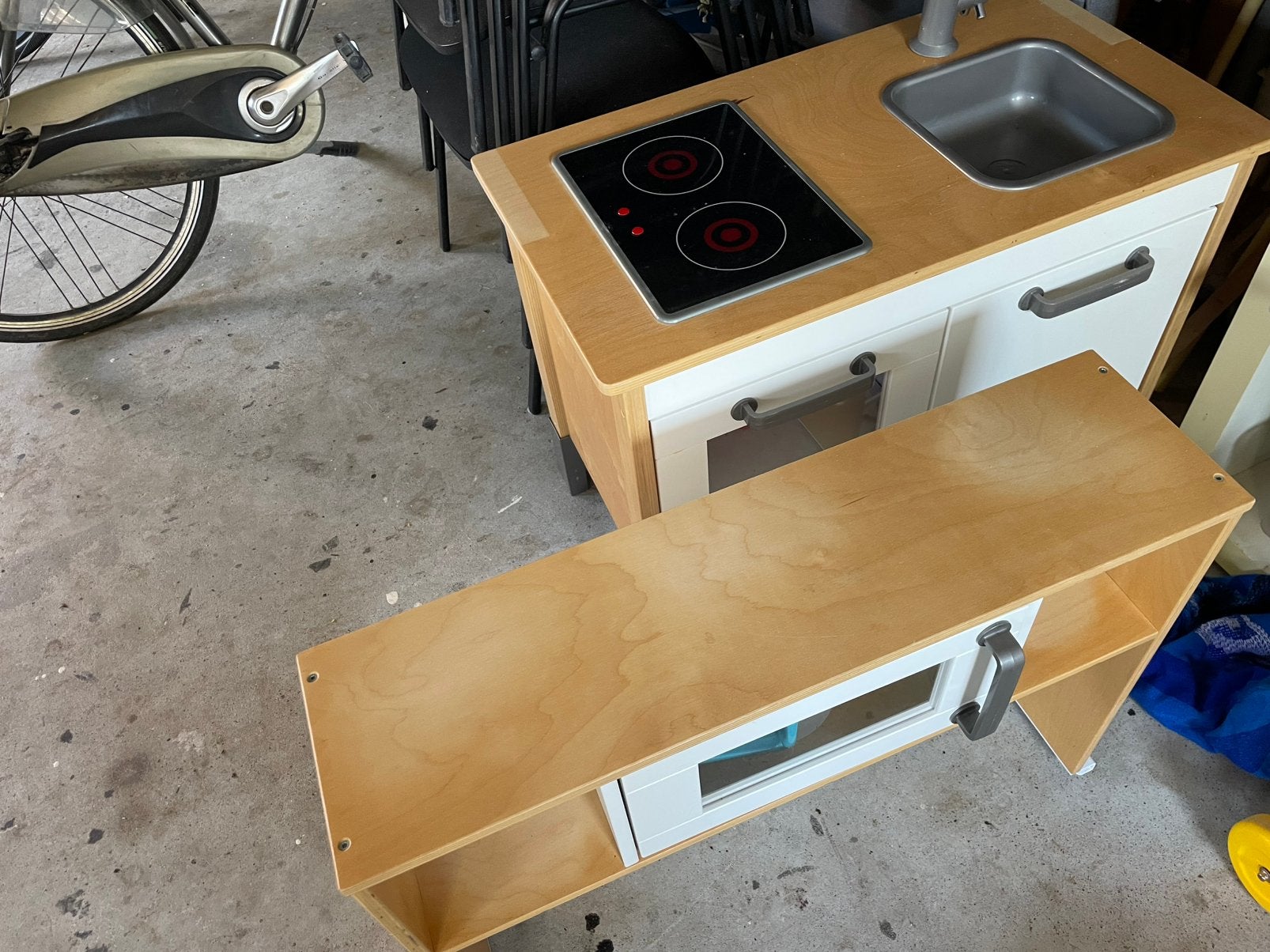 Ikea kinderkeuken met AH apparatuur, Ophalen of Verzenden, Gebruikt, Hout, Speelkeuken