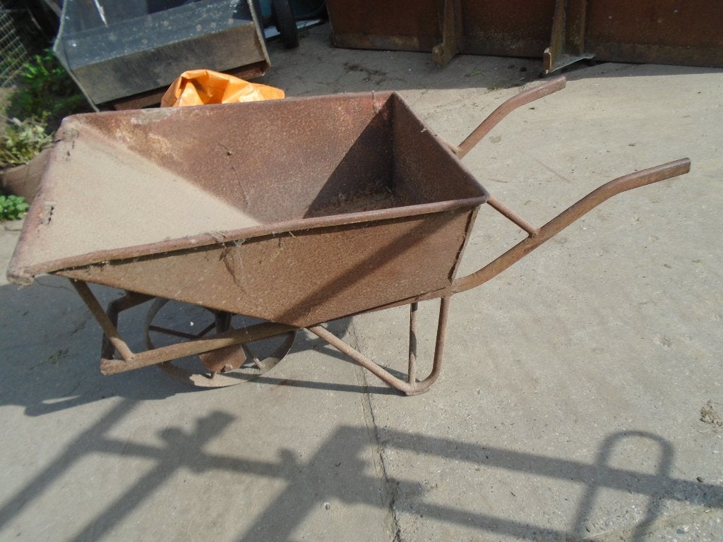 antieke matador kruiwagen +/- 1950 met ijzeren wiel, Ophalen