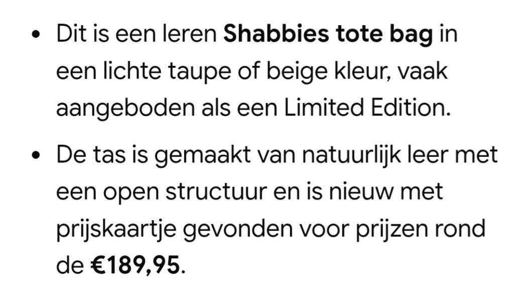 Shabbies tote bag kleur taupe. Gloednieuw!, Ophalen, Nieuw, Overige kleuren, Overige typen