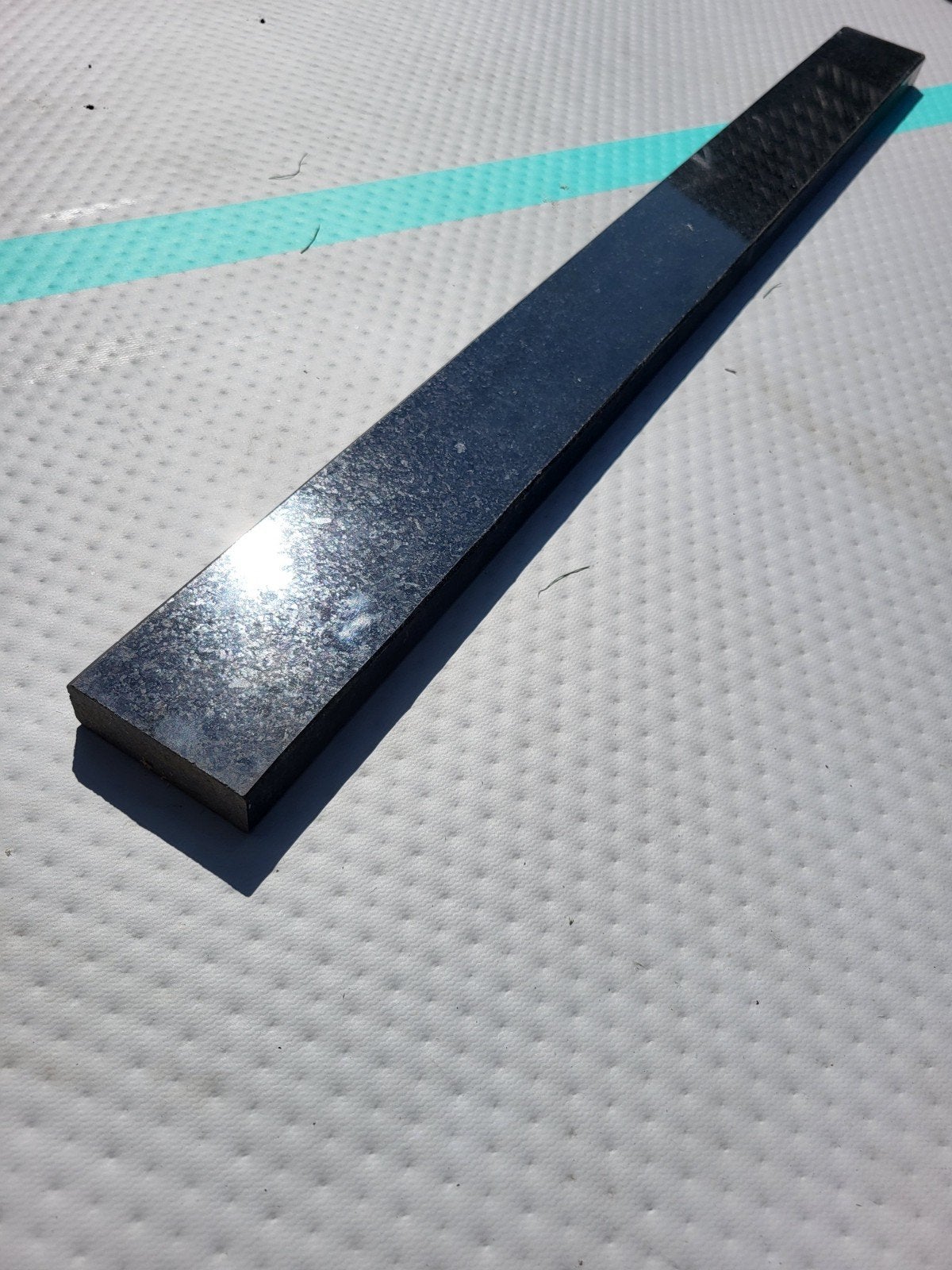 Zwarte granieten plaat - 76 cm lang, Ophalen of Verzenden, Gebruikt, Overige metalen