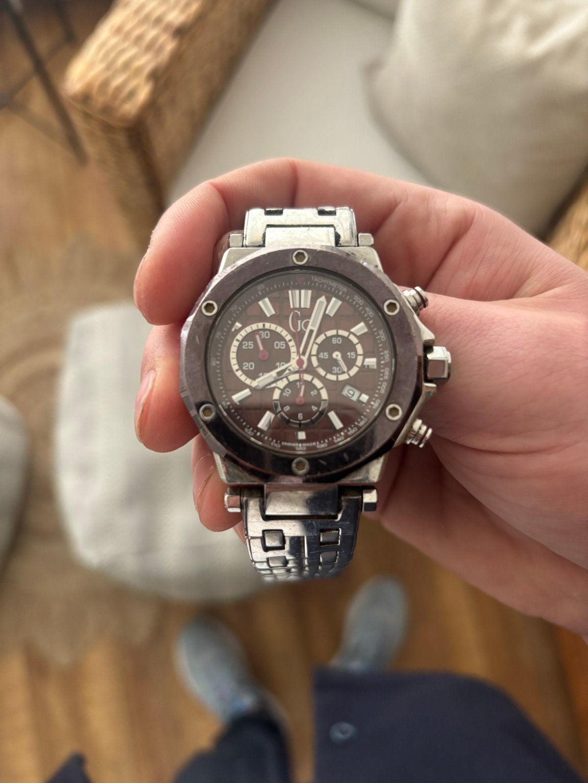 GC Herenhorloge - Stijlvol en Robuust, Overige merken, Gebruikt, Staal, Polshorloge