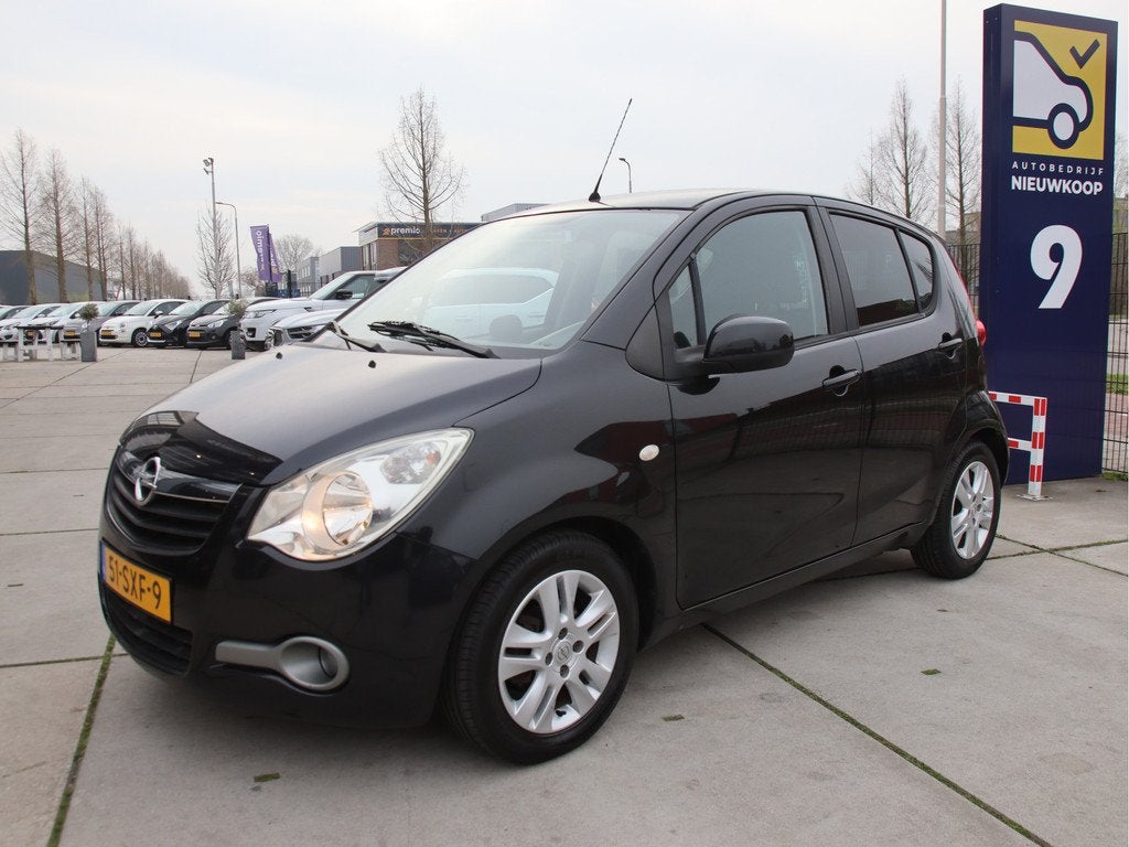 Opel Agila 1.2 Edition Automaat, Airco NL-Auto, trekhaak Aan, Auto's, Stof, 4 cilinders, Zwart, Origineel Nederlands