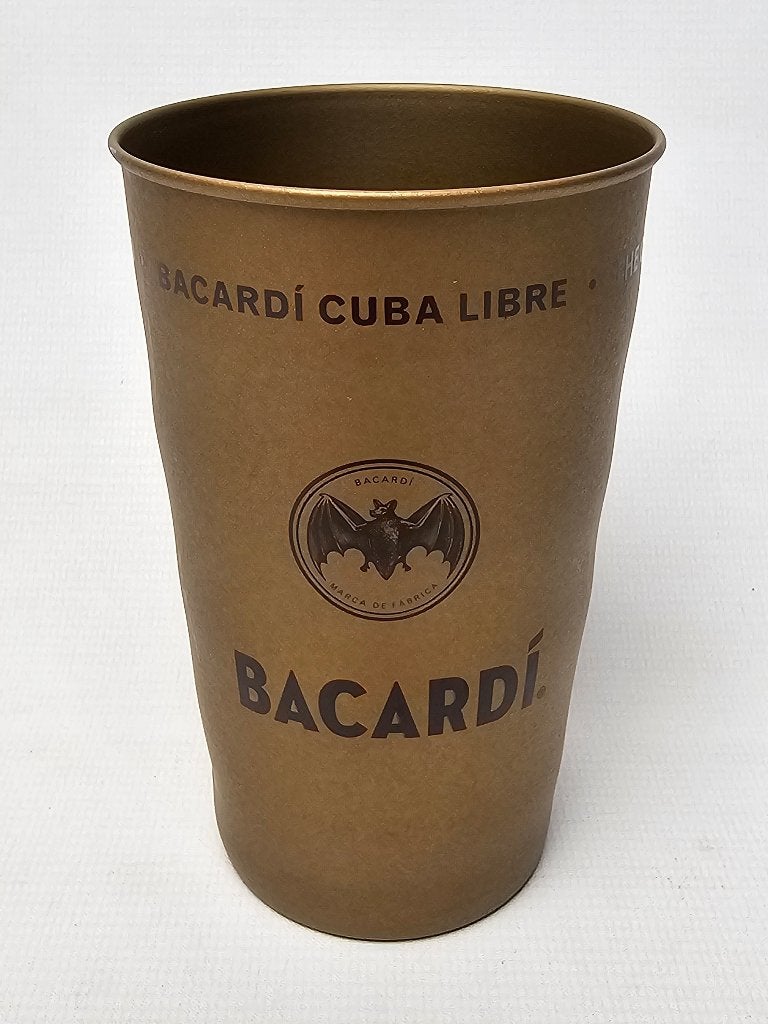 # Bacardi Cuba Libre Metalen Beker, Ophalen of Verzenden, Gebruikt, Borrel- of Shotglas