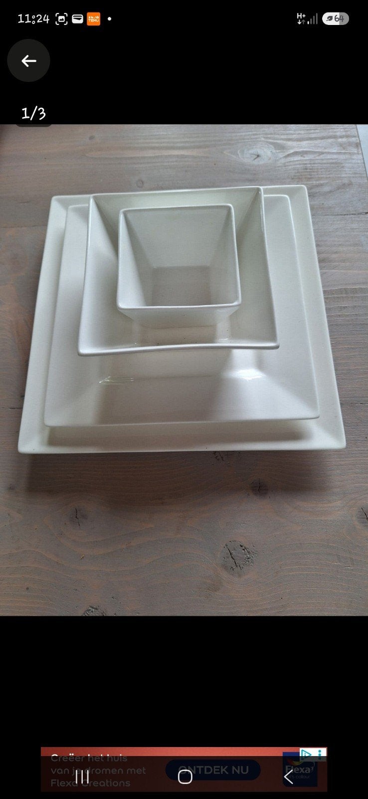 meer dan 100 delig!! wit servies, Ophalen, Zo goed als nieuw, Overige stijlen, Porselein