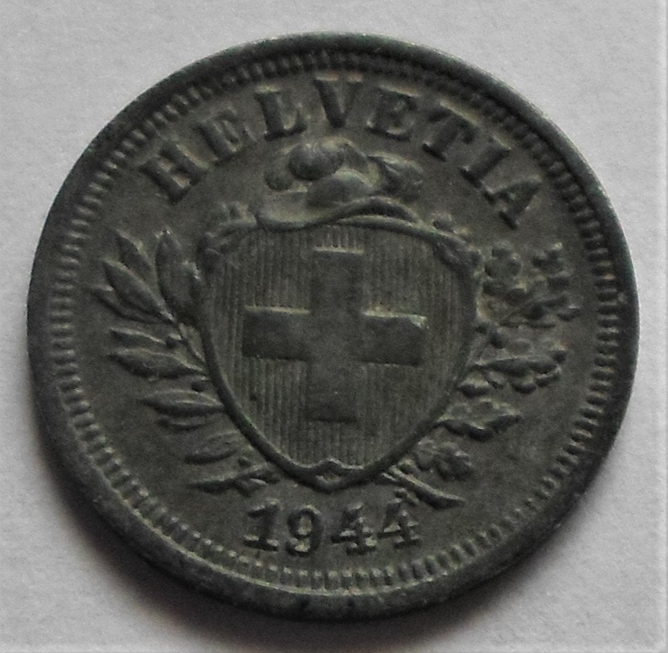 Zwitserland 1 rappen 1944., Verzenden, Overige landen, Losse munt