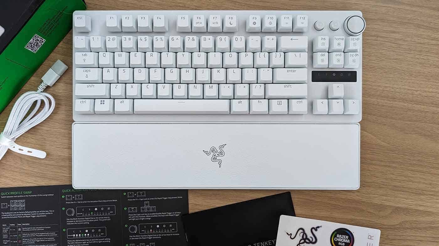 Razer huntsman v3 pro TKL keyboard | E-sports, Gaming toetsenbord, Ophalen of Verzenden, Zo goed als nieuw, Qwerty