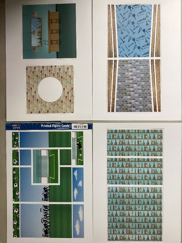 Printer Figure cards (Big Guys)(setje4 vellen), Hobby en Vrije tijd, Kaarten | Zelf maken, Ophalen of Verzenden, Nieuw, Overige thema's