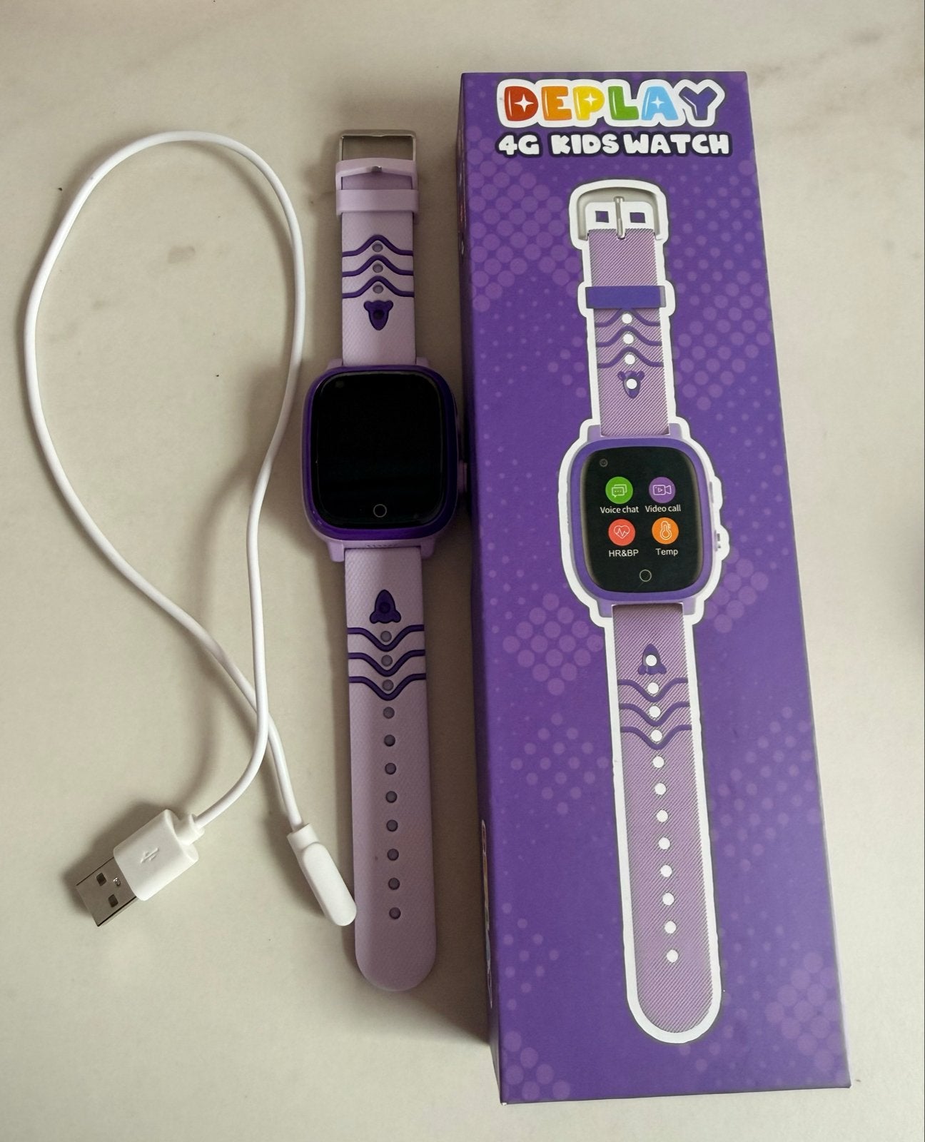 Deplay 4G Kids Watch - Paars, Ophalen of Verzenden, Gebruikt, Paars, Jongen of Meisje