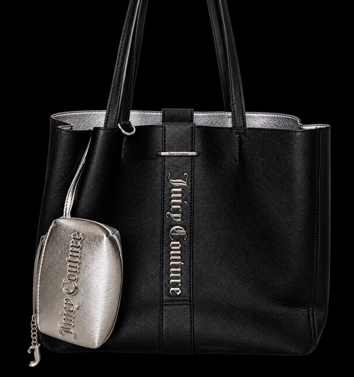 Juicy Couture Jasmine Shopping Tas Zwart met Zilveren Detail, Sieraden, Tassen en Uiterlijk, Ophalen of Verzenden, Nieuw, Zwart