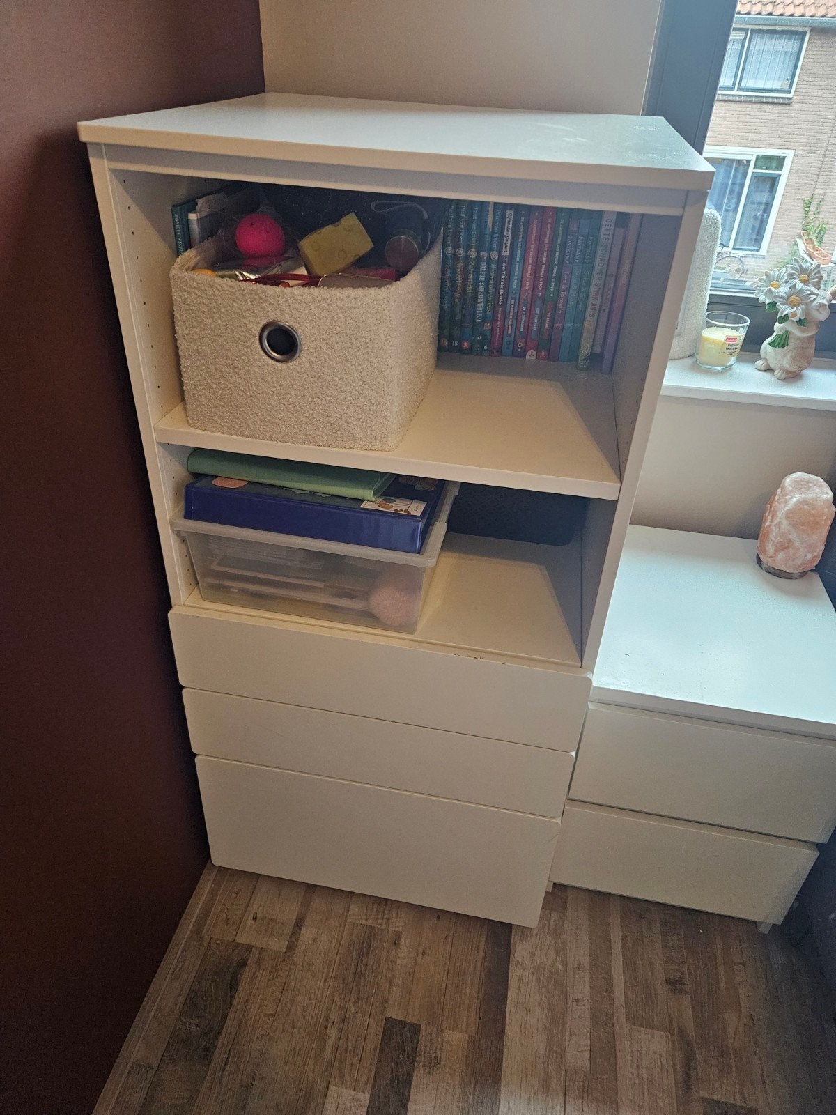 Ikea Kast met Lades en Open Vakken, Ophalen, Gebruikt