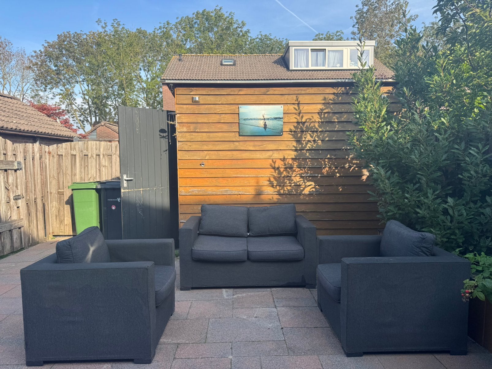 3 delig tuinset, Tuin en Terras, Ophalen, Gebruikt, 4 zitplaatsen, Loungeset