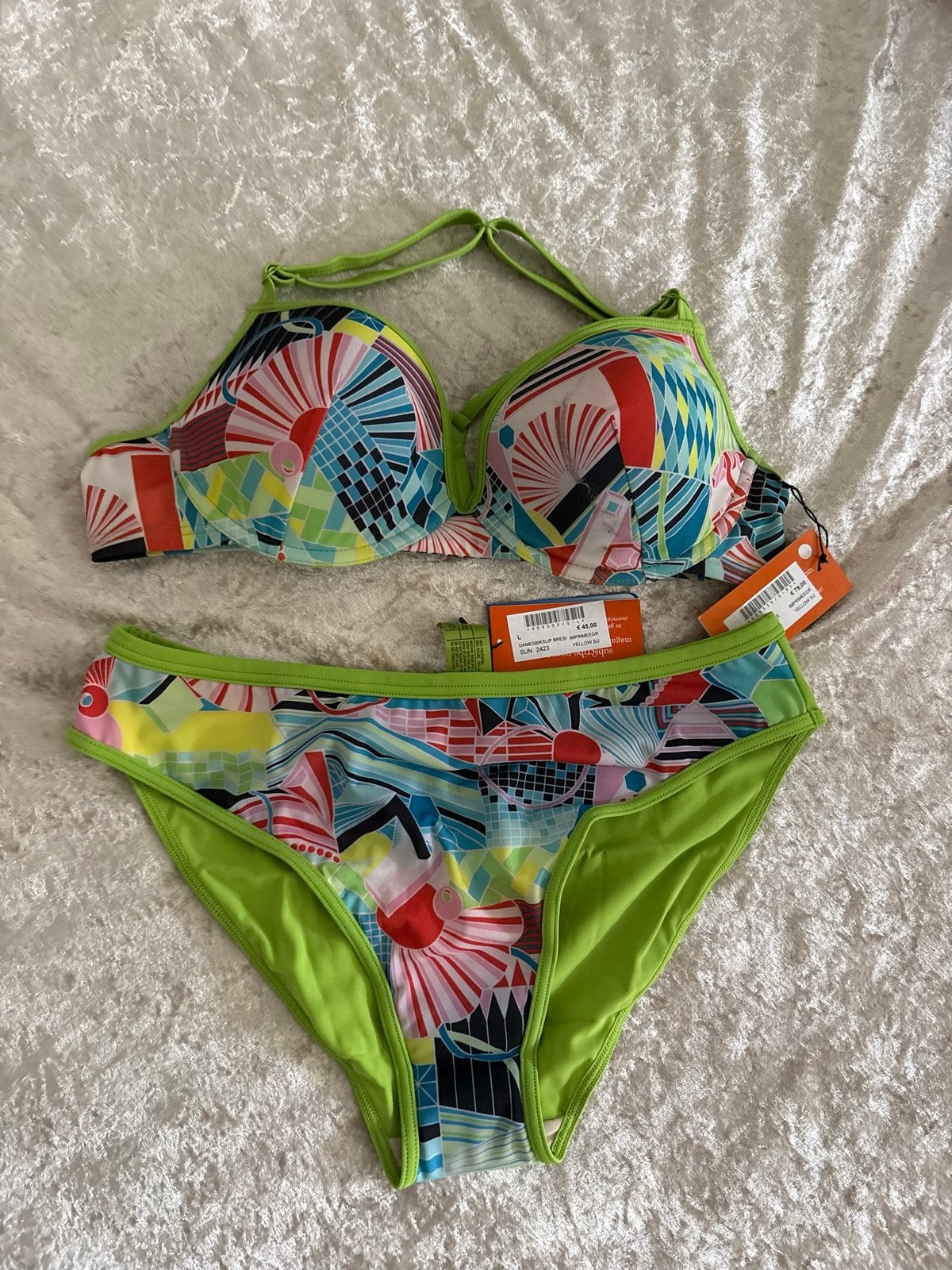 Marlies Dekkers bikini maat 85 B broekje maat L, Verzenden, Nieuw, Meerkleurig, Bikini