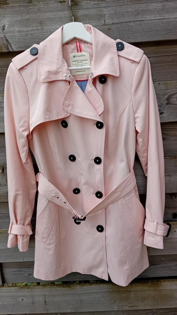 Streetone trenchcoat,38, Ophalen of Verzenden, Zo goed als nieuw, Maat 38/40 (M), Roze