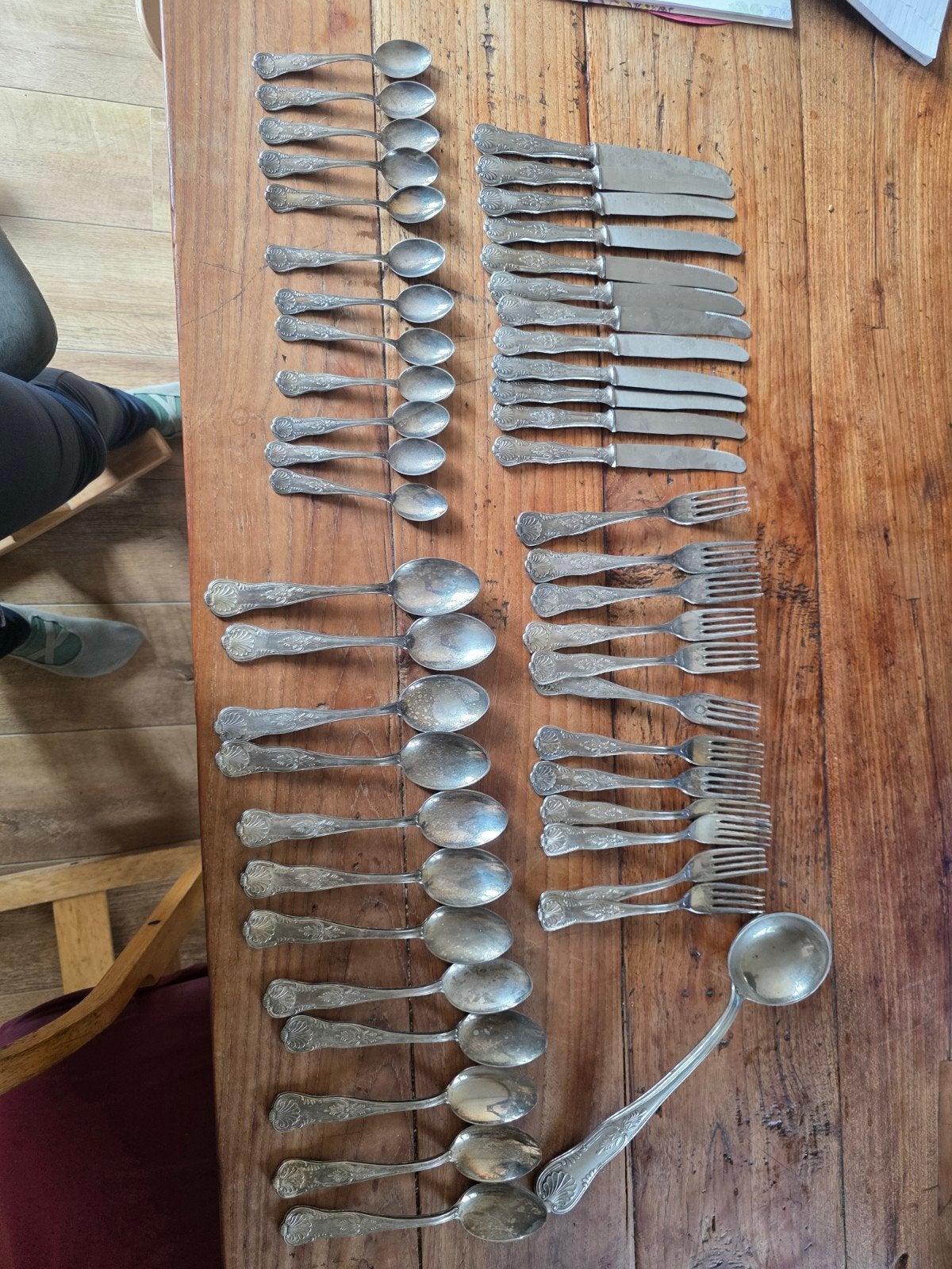 Grote set vintage bestek - Super Inox, Antiek en Kunst, Antiek | Bestek, Ophalen