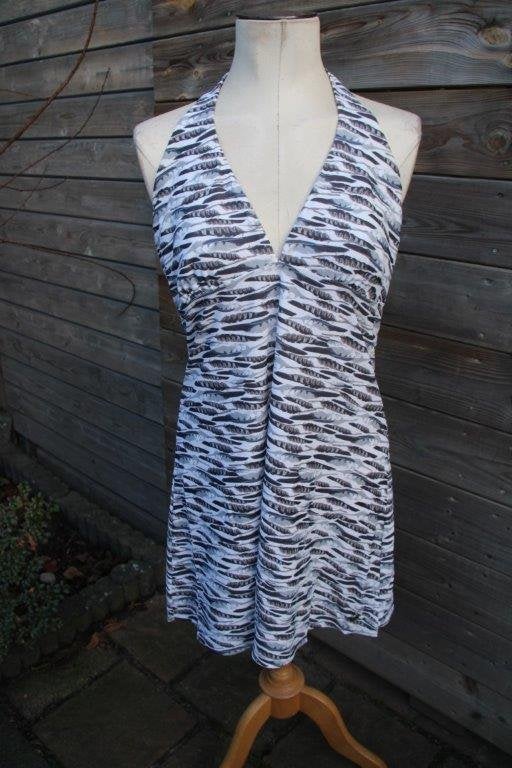 Halterjurk wit/ grijs Beachlife mt 42 Vaste prijs, Overige typen, Beachlife, Wit, Ophalen of Verzenden