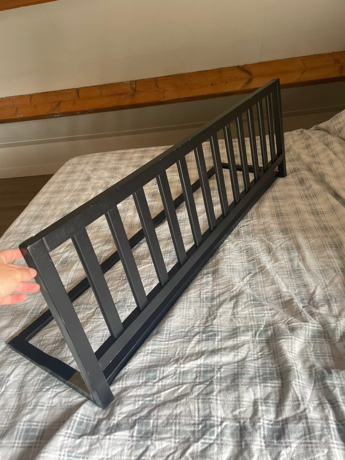 Zwart bedhek, Ophalen, Gebruikt, Minder dan 140 cm, Minder dan 70 cm