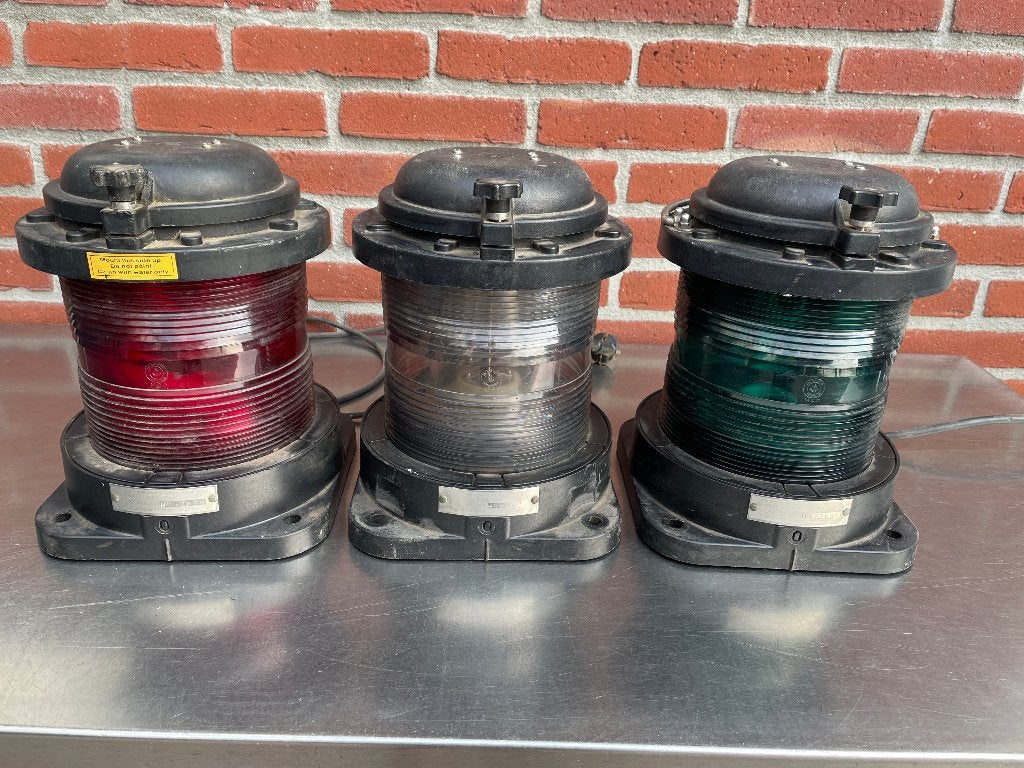 Den Haan Rotterdam rondschijnende lampen groen rood wit, Ophalen of Verzenden, Gebruikt, Kaart, Foto of Prent