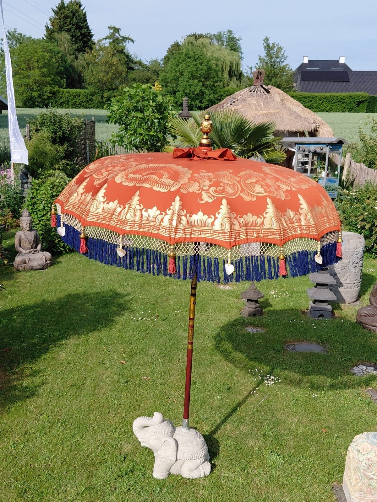 Ibiza Parasol - Bali Parasol, Tuin en Terras, Parasols, Ophalen, Www.ibizasfeer.nl, Nieuw, Info@ibizasfeer.nl