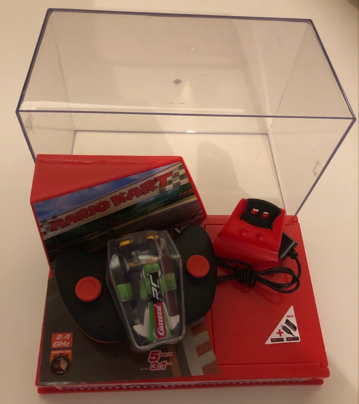 Carrera RC Mario Kart Mini RC Yoshi - Zo goed als nieuw, Ophalen of Verzenden, Zo goed als nieuw, Overige schalen, Elektro