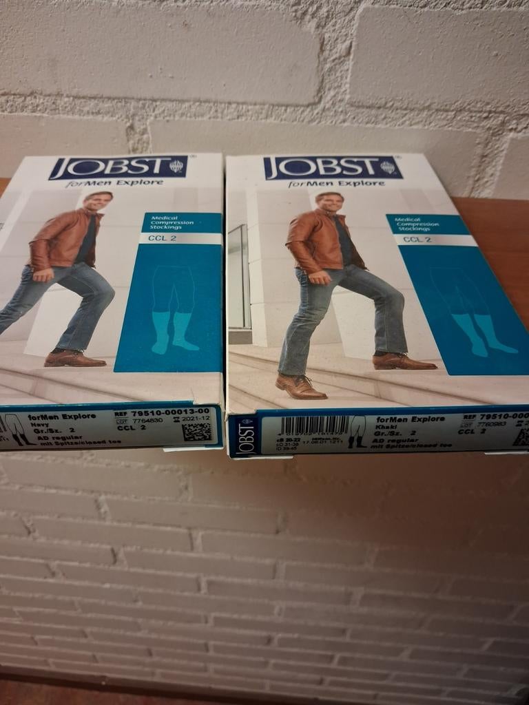JOBST forMen Explore compressiekousen CCL 2 - Maat 2, Ophalen of Verzenden, Nieuw