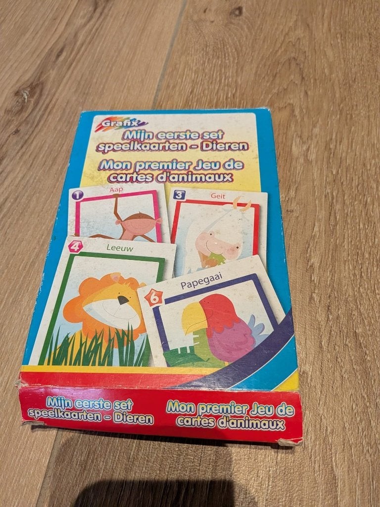 Mijn eerste set speelkaarten - Dieren, Ophalen of Verzenden, Zo goed als nieuw, Overige typen